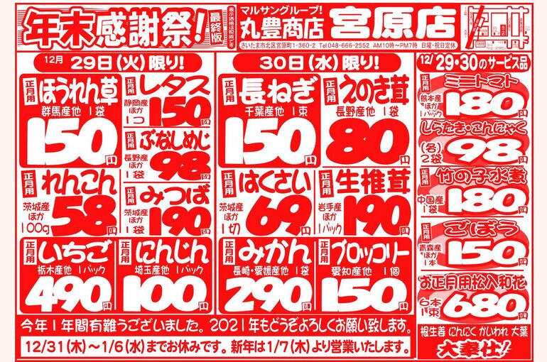マルサンの目玉情報