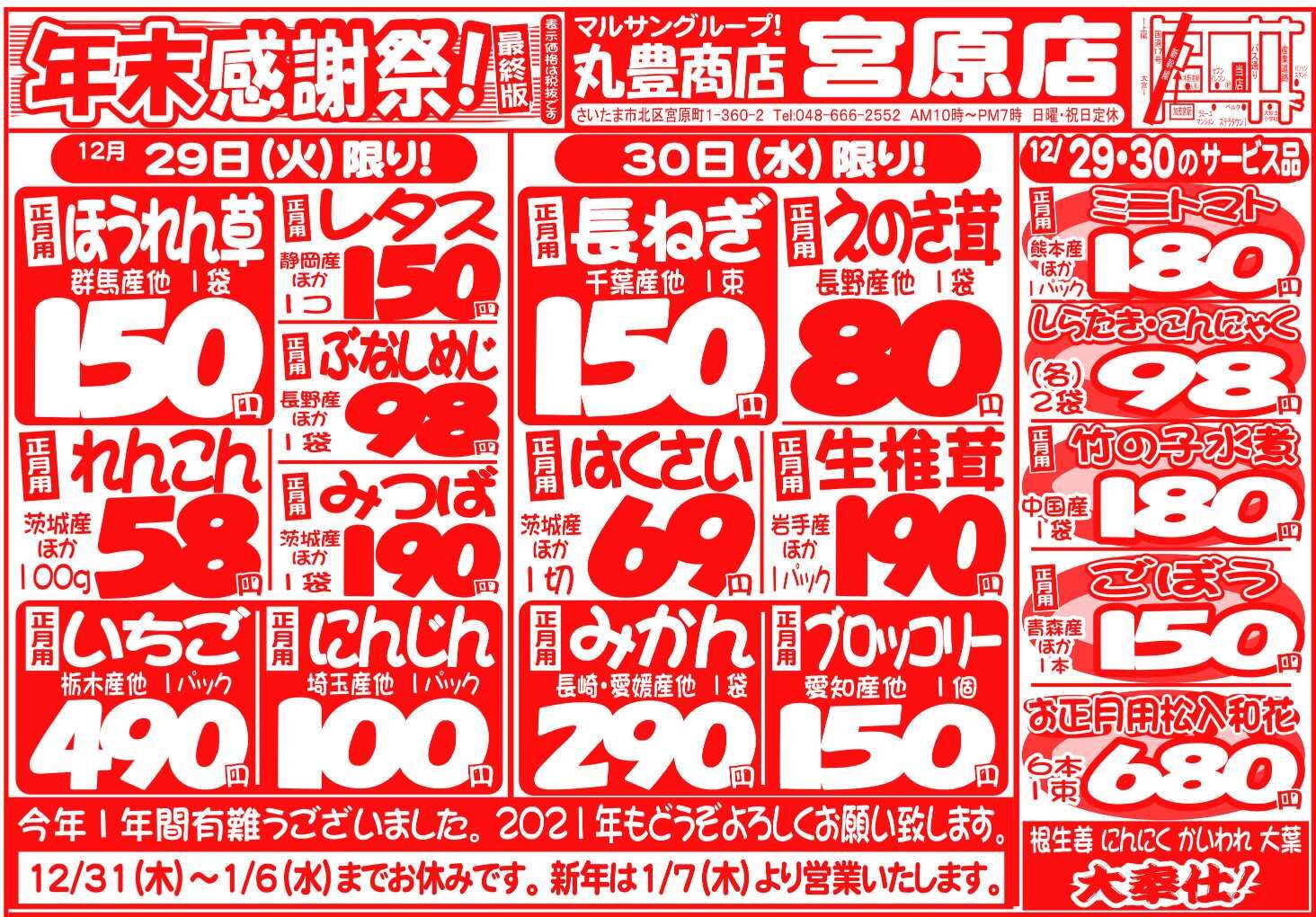 マルサンの目玉情報